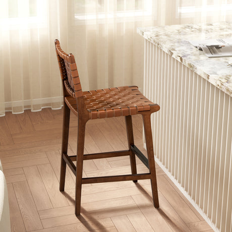 26'-The-Halstrøm™-Woven-Leather-Counter-Stool-Table-&-Bar-Stools