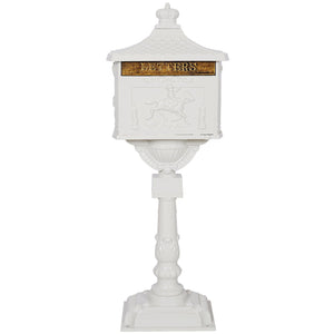 Cast Aluminum Mailbox with Durable Construction – Dark Brown, Black, or White