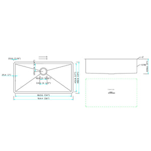 Undermount Kitchen Sink Deep Single Bowl - Brushed Nickel