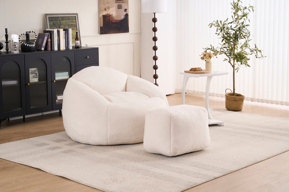 Foam Bean Bag Chairs for Adults/Teens with Filling and Chenille Cover
