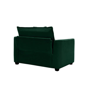 Modern Classic Fabric Single Chair Deep Seat Sofa With Pillow