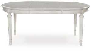 Montelaine - Oval Dining Room Extension Table - Antique White