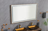 60 x 36 Inch LED Bathroom Mirror with Aluminum Frame
