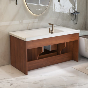 35.4" Mid-century Modern Single Bathroom Vanity