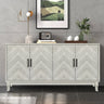 Chevron 4-Door Sideboard Cabinet
