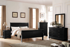 Louis Philippe Sleigh Style Bed