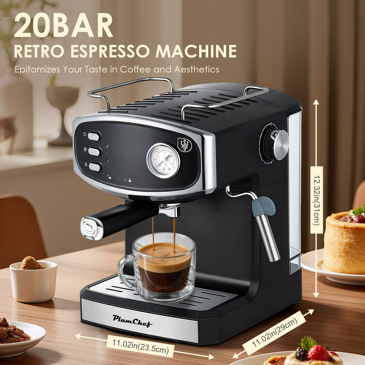 Plum Chef 20 Bar Espresso Machine