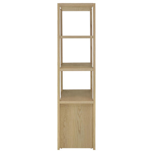 Laurelton 3-shelf Media Tower Tall Pier Cabinet Light Oak