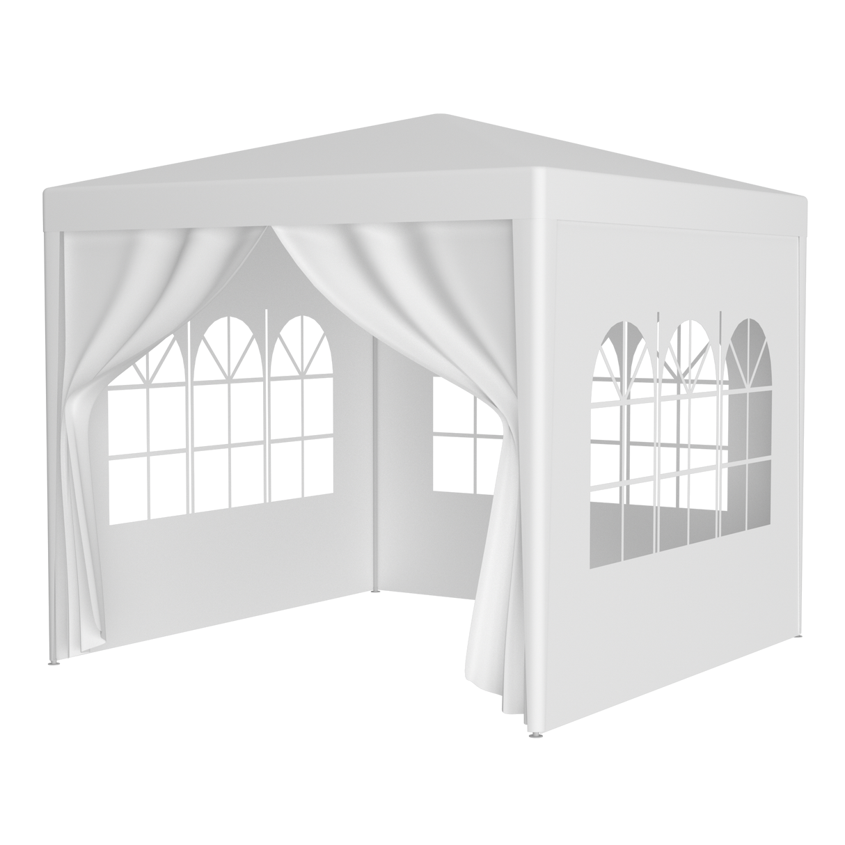 10'x10' party tent outdoor heavy duty gazebo wedding canopy + 4 removable walls