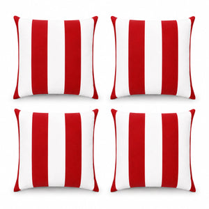 4 Pack Outdoor Lumbar Pillow Covers – Water-Repellent & Fade Resistant