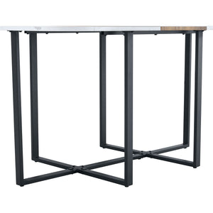 2 Tone Dining Table For Modern Minimalist And Industrial Styles