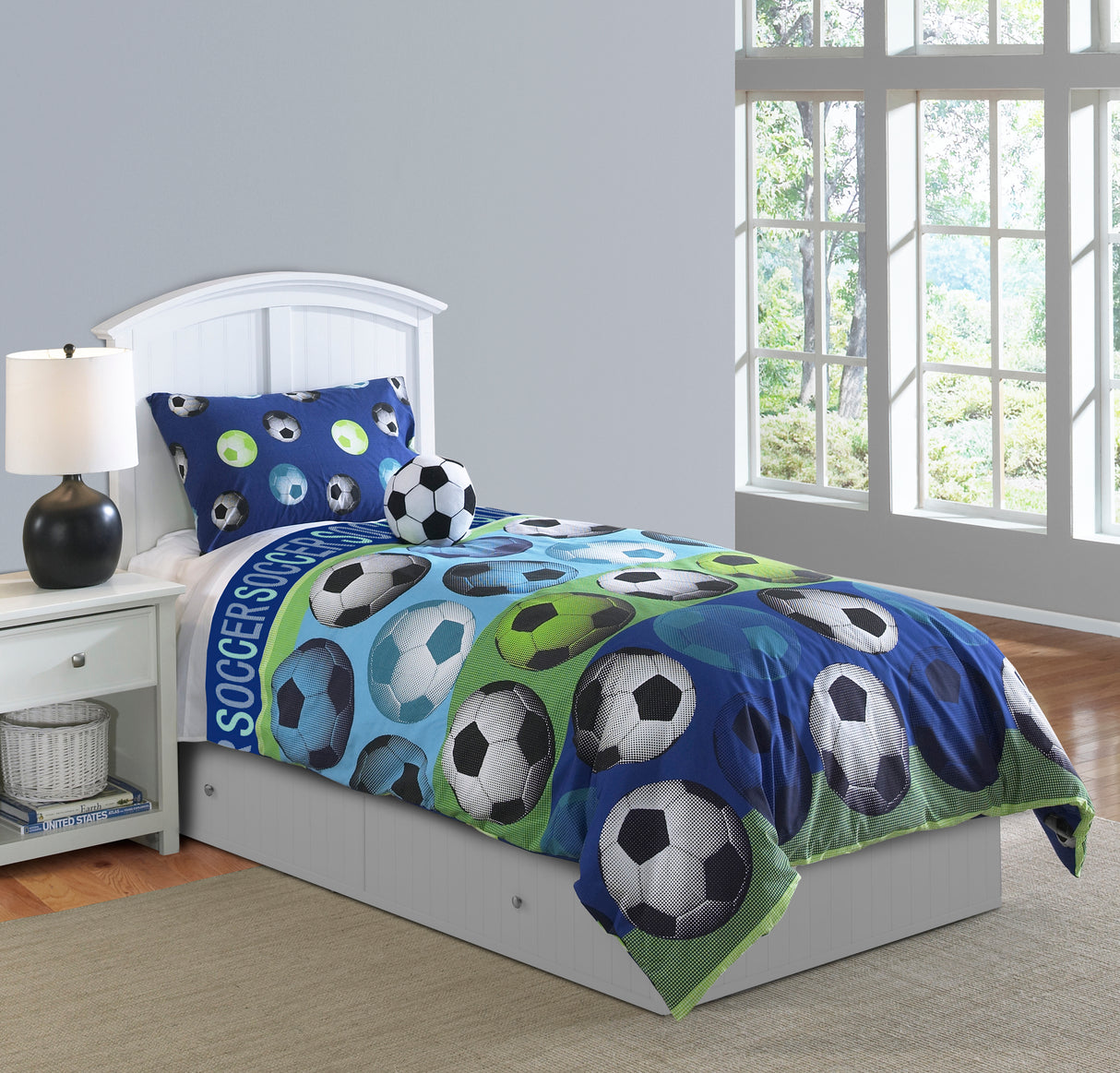 Reversible Soccer Comforter Set