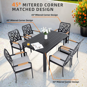 7-PC Outdoor Patio Aluminum Furniture Set