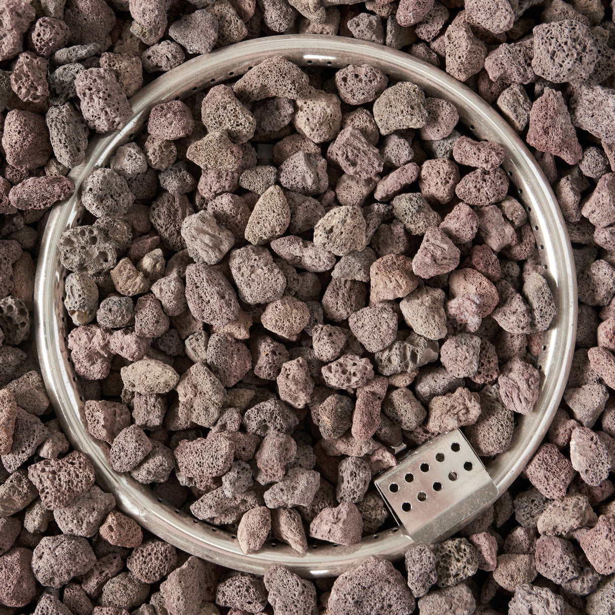 Modern Square Iron Fire Pit 50,000 BTU Stone Gray 39-Inch