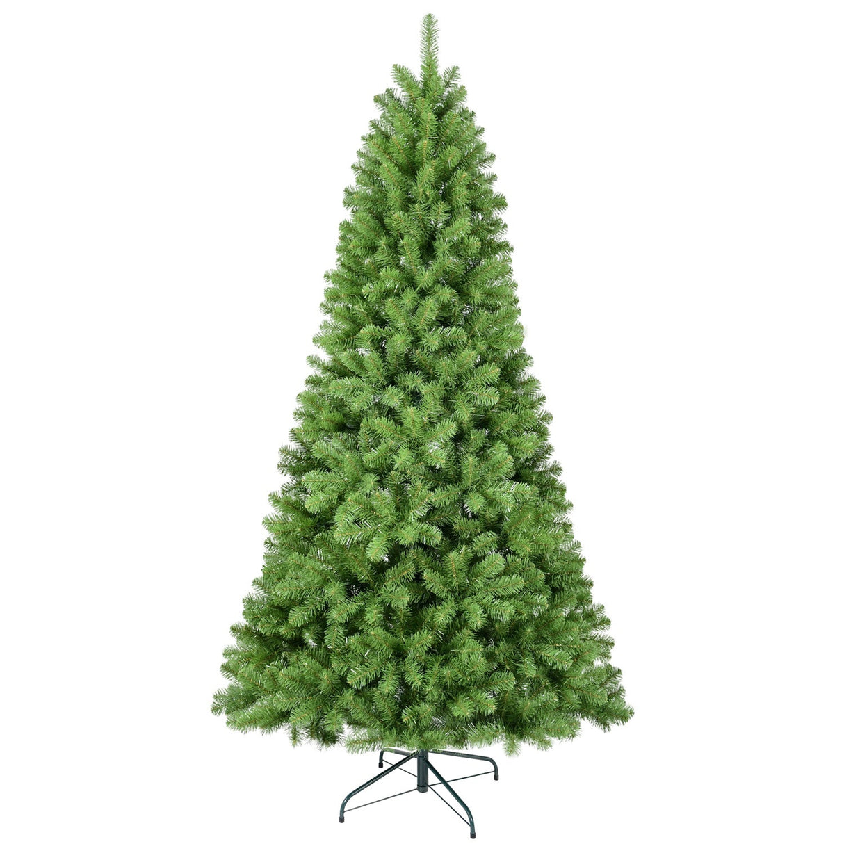 6ft Christmas Tree with Memory Wire, 760 Tips Hinged Artificial PVC Tree, Easy Setup