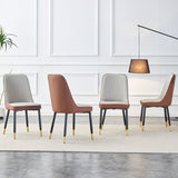 Modern Dining Chair with Metal Leg
