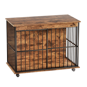 Large Wooden Dog Crate Furniture