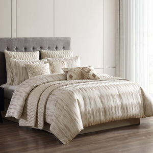 Milan 10 Pc Jacquard Comforter & Coverlet Ensemble
