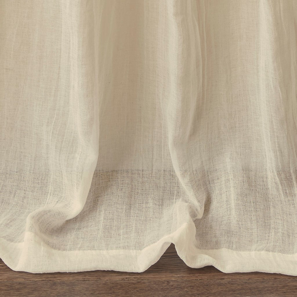 Solid crushed curtain panel pair(2 pcs window panels)