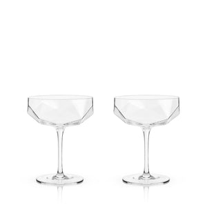 Seneca Faceted Crystal Coupes Viski®