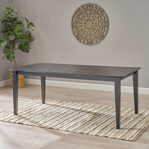 Farmhouse Charm Dining Table With Square Leg