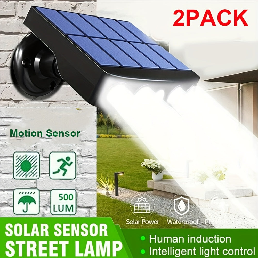 2/4-Pack Outdoor Solar Wall Lights – Motion Sensor, Dusk-to-Dawn, IP44 Rated