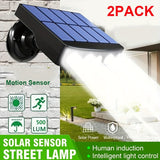 2/4-Pack Outdoor Solar Wall Lights – Motion Sensor, Dusk-to-Dawn, IP44 Rated