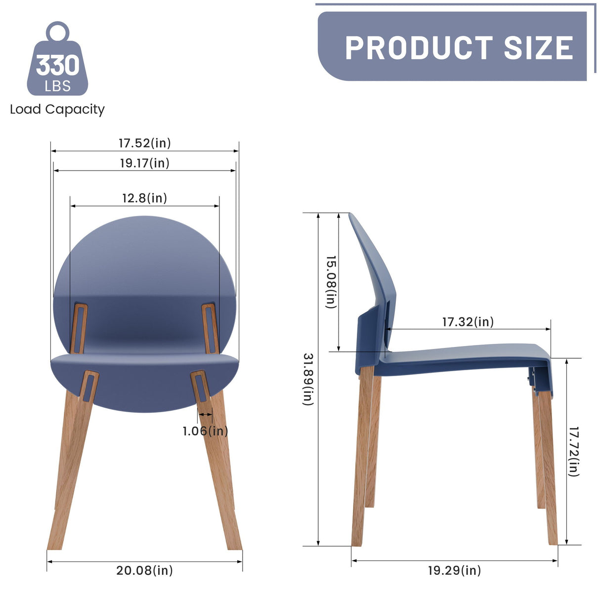 4 Piece Set Of Single Chairs With A Folding Square Table