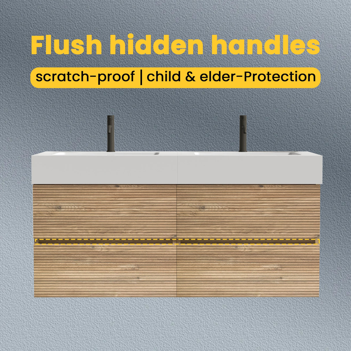 Grace 48" Bathroom Vanity with Double Drawers
