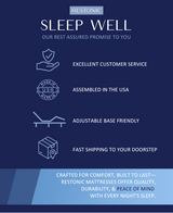 Restonic ComfortCare Hybrid Restful Nights Euro Top Plush Full Mattress