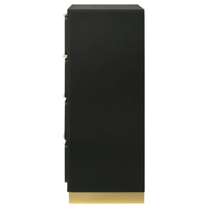 Caraway 4-drawer Bedroom Chest Black