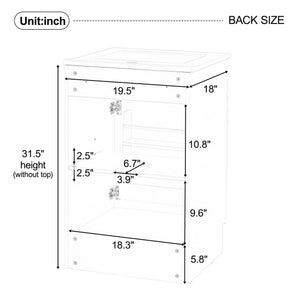 Bathroom Vanity With Sink, Cabinet With Adjustable Shelf