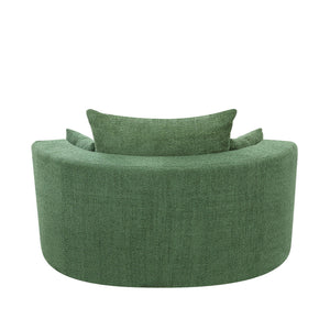 360° Swivel Accent Barrel Chair With 3 Removable Pillows For Living Room