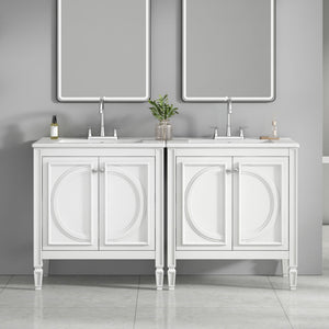Bathroom Vanity With Sink With 2 Doors And Adjustable Shelf