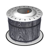 Smokeless Fire Pit with Fireproof Mat, 20' Barrel Style Portable Wood Burning Firepit, Black
