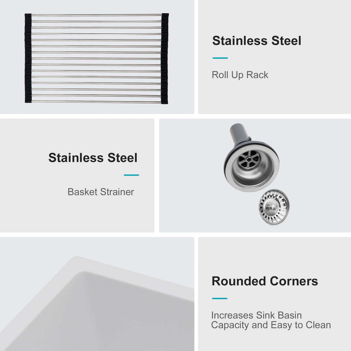 Granite Composite Double Bowl Undermount Kitchen Sink