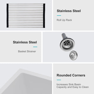 Granite Composite Double Bowl Undermount Kitchen Sink