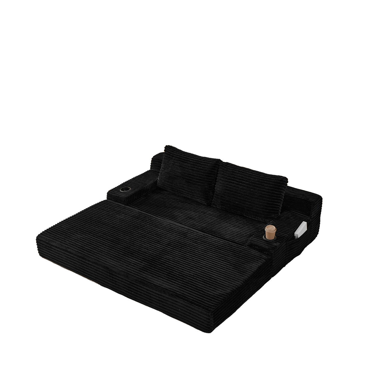 70.8-Inch Corduroy Two-in-One Sofa Bed