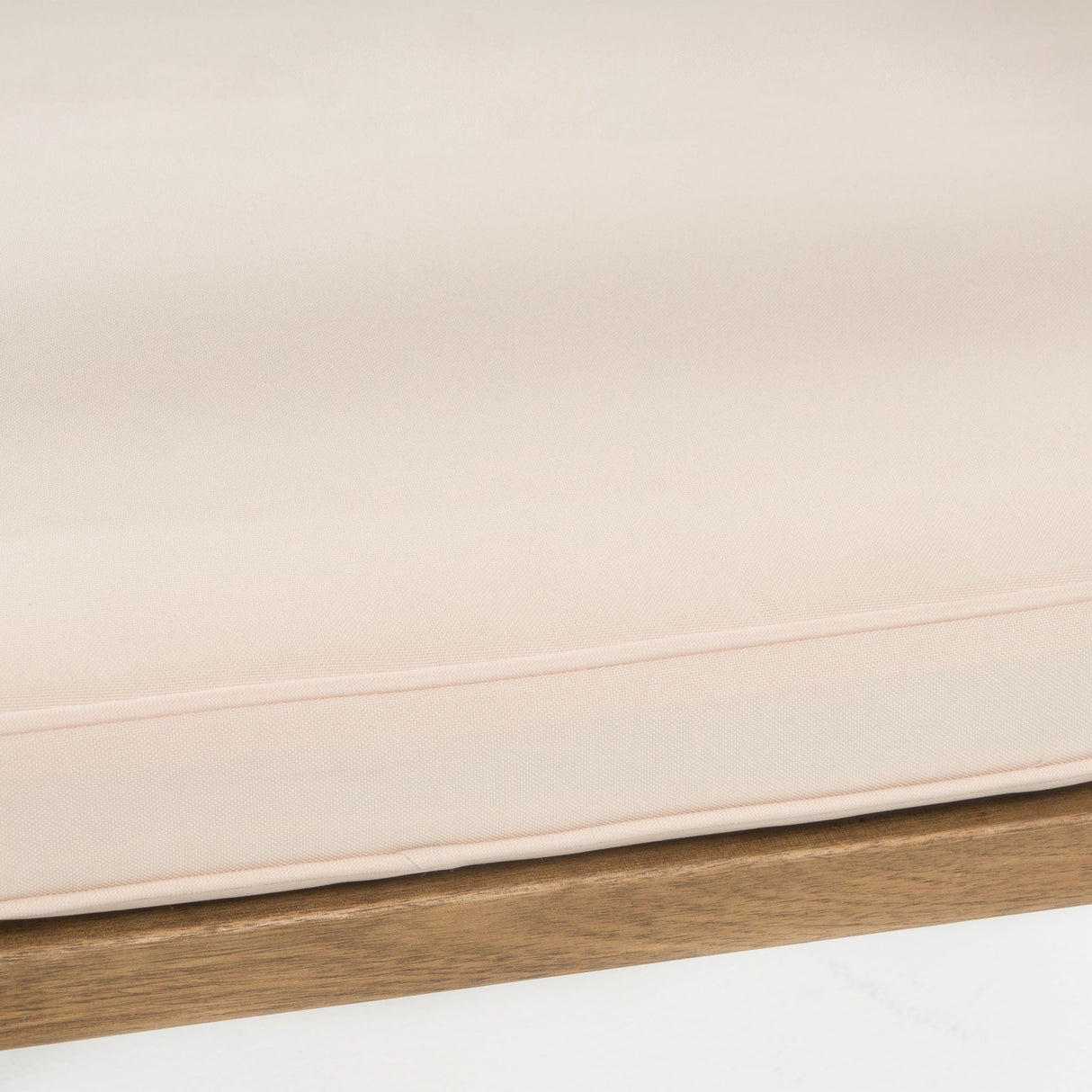 Outdoor Acacia Wood Club Chairs, 2 Pieces Set - Natural Stained / White