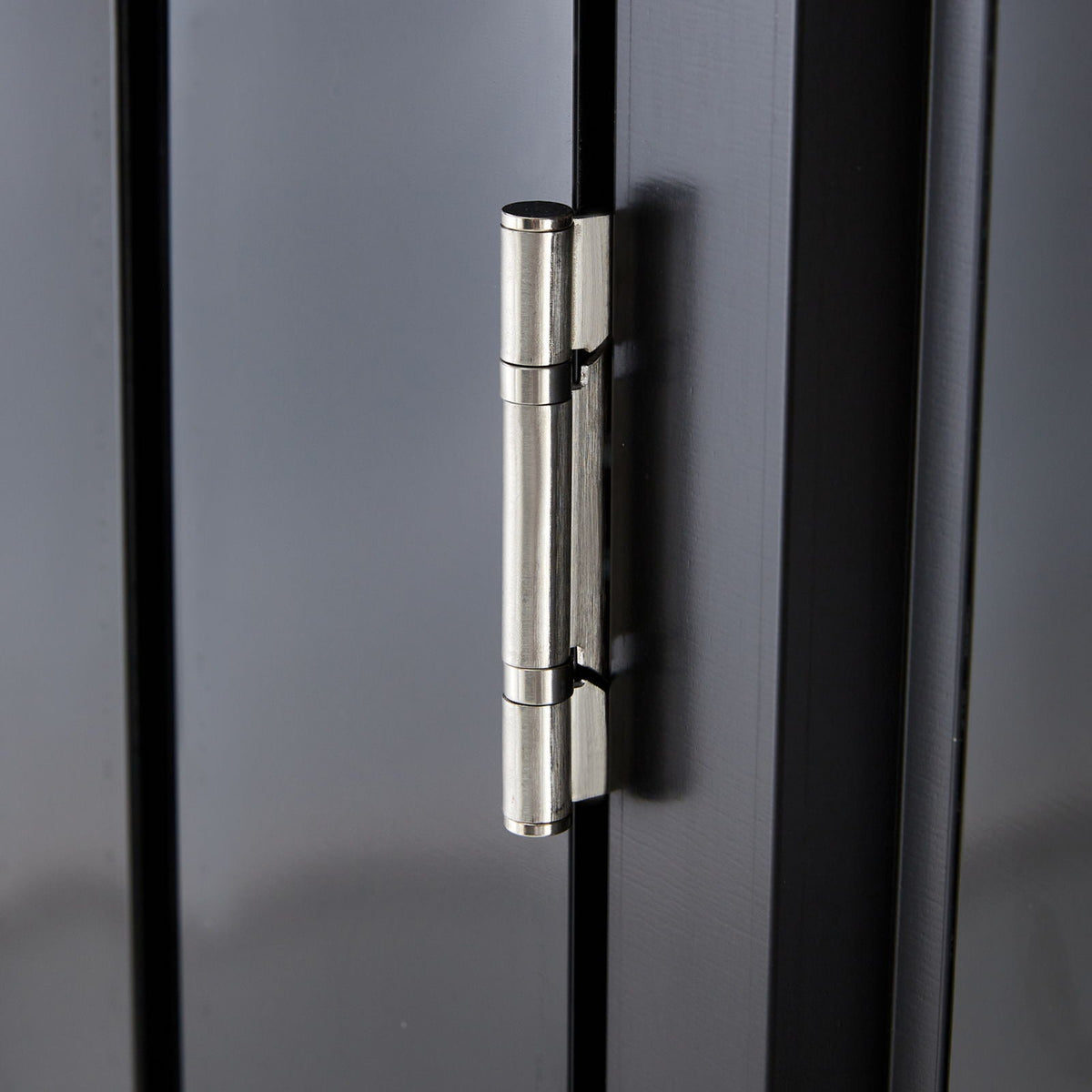 Outdoor Steel Storage Shed with Lockable Door - Black