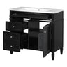 Bathroom Vanity With Top Sink, Storage Cabinet With 2 Drawers And Tip Out Drawer