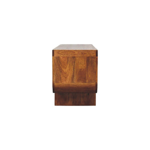 Solid Wood Orion Curved Media Unit