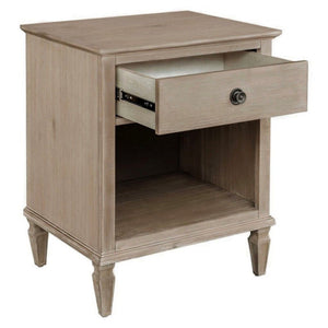 Victoria Nightstand with Open Storage - French Design - Multiple Colors