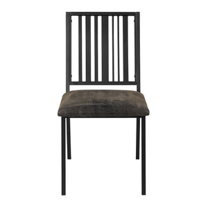 Zudora - Side Chair (Set of 2) - Synthetic Leather & Black