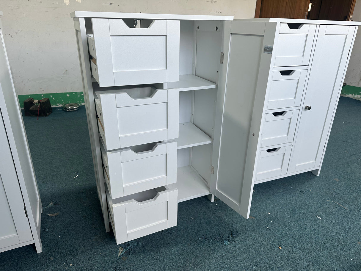 Bathroom Storage Cabinet with 4 Drawers and 1 Door