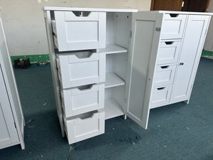 Bathroom Storage Cabinet with 4 Drawers and 1 Door