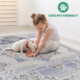 NAAR PAYAS Collection Medallion Non-Shedding  and Stain Resistant Area Rug
