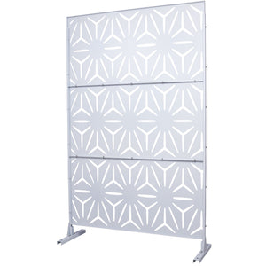 Outdoor & Indoor Metal Privacy Screen, Freestanding Decorative Panels