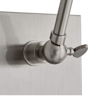 Adesso 12"H Swing Arm LED Wall Lamp Brushed Steel Metal Finish