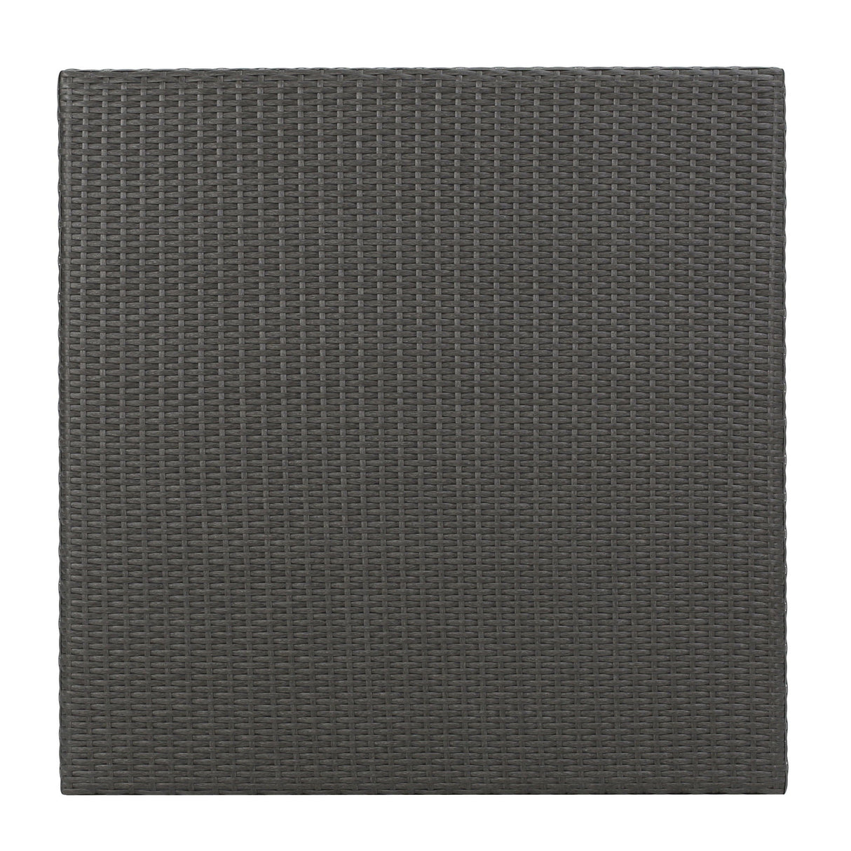 Outdoor Rattan Square Dining Table With 4 Legs - Gray